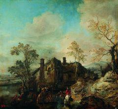 Cornelis van Dalem Landscape with Farmhouse Sweden oil painting art
